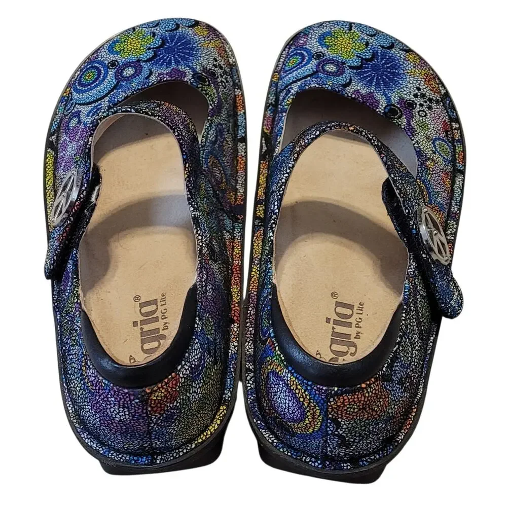 Alegria Paloma Mary Jane Shoes Peace Hippie Chic Dottie Womens 38 (8-8.5) EUC - Picture 4 of 6
